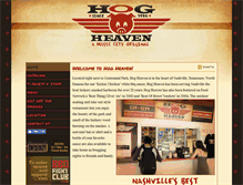 Tablet Screenshot of hogheavenbbq.com